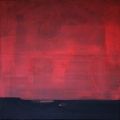 Vörös malom (12-11), 80x80 cm, akril, vászon, 2012 | Red Mill (12-11), 80x80 cm, acrylic on canvas, 2012